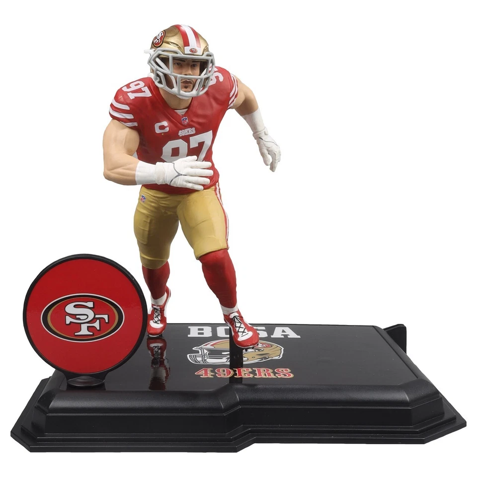 Nick Bosa San Francisco 49ers NFL McFarlane Sports Picks Red Home Jersey Figure - Image 2